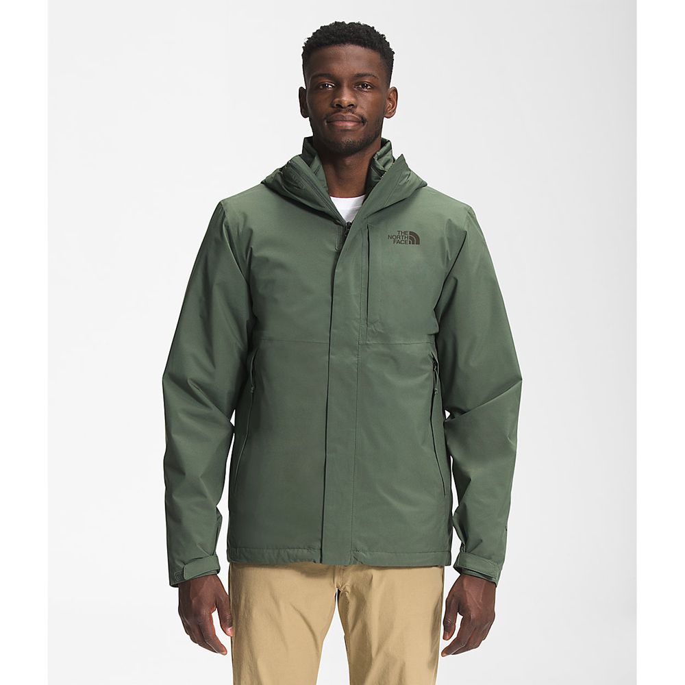 The North Face 3-In-1 Jackets Mens Australia - The North Face Carto Triclimate® Green (LMZ-537980)